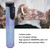Wireless Rotary Tattoo Machine 10000RPM OLED Screen Tattoo Cartridges Battery Pen with 2 Battery Blue Purple