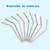 200pcs Dental Disposable Air Water Spray Nozzles Tips Tubes For 3-Way Triple Syringe Teeth