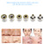 6Pcs Replacement Diamond Microdermabrasion Dermabrasion Tips Stainless Steel Filter Set