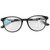 Black Blue Light Blocking Multifocal Reading Glasses Simple Presbyopic Glasses for Elderly(+150 )