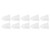 10Pcs 3 Hole White Hearing Amplifier Domes Earbud Tips Soft Static Free Silicone Hearing Amplifier Ear Tips Plugs Middle Size