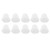 10Pcs 3 Hole White Hearing Amplifier Domes Earbud Tips Soft Static Free Silicone Hearing Amplifier Ear Tips Plugs Middle Size