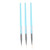 3pcs Nail Art Dotting Liner Brush UV Gel Painting Pen Drawing Tool Set Rhinestone Handle (Blue)