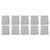 10pcs Nail Sticker Pads Mold Oval Forms Double Layer Reusable Nail Extension Tip Guide Sticker