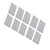 10pcs Nail Sticker Pads Mold Oval Forms Double Layer Reusable Nail Extension Tip Guide Sticker
