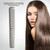 Professional Hair Comb Space Aluminum Stainless Steel Anti  static Comb Beauty Tools Black02