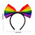 Rainbow Bow Headband Colorful Bowknot Hairband Lovely Hair Hoop Fashion Photo Props Hair Accessories for Women