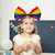 Rainbow Bow Headband Colorful Bowknot Hairband Lovely Hair Hoop Fashion Photo Props Hair Accessories for Women