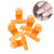 5pcs C Curve Nail Extension Clips Multifunctional Plastic Nail Art Accessories Orange