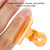 5pcs C Curve Nail Extension Clips Multifunctional Plastic Nail Art Accessories Orange