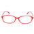 Blue Light Blocking Glasses MiddleAged Elderly Reading Glasses Spring Hinge Readers Red Frame Glasses for Women(+300 )