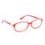 Blue Light Blocking Glasses MiddleAged Elderly Reading Glasses Spring Hinge Readers Red Frame Glasses for Women(+300 )