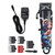 Electric Professional Hair Clipper Graffiti Pattern Hair Trimming Hair Cutter Tool