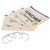 Teacher Appreciation Gifts 4pcs Teacher Makeup Pouch Bags 4pcs Stainless Steel Bracelet Set