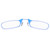 Blue Light Blocking Nose Clip Glasses Armless Glasses Unisex Elderly Reading Eyeglasses(+200 Blue)