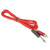 Tattoo Motor Machine Clip Cord Tattoo Machine Connection Hook Line Straight Head RCA (Red)