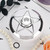 Portable Contact Lens Box with Mirror Pentagram Shape Lenses Container Case White
