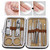 11pcs Manicure Pedicure Nail Clippers Set Stainless Steel Acne Removal Tool KitBlack