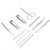 11pcs Manicure Pedicure Nail Clippers Set Stainless Steel Acne Removal Tool KitBlack