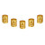 100PCS/Bag New Colorful Hair Braiding Beads Rings Cuff Decoration Tools Accessories(Gold)
