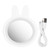 Portable USB Charging LED Makeup Mirror Cute Fill Light Mirror Cosmetic Tool (White)