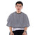 Soft Cloth Hair Cutting Barber Cape Hairdressing Salon Gown Bib Apron Vertical Stripes