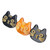 No Bend Hair Clips Fine Workmanship Good Fixability Cute Appearance Styling Clips for Daily Party CosplayBlack Coffee Color