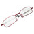 Elderly Fashionable Reading Glasses Stainless Steel Foldable Portable Presbyopic Glasses(+300 Square Frame Red)