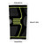 Breathable Weaving Sleeve Support for Running Climbing Nylon Knee Brace Pad(Black   green M)