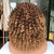 Short Curly Afro Wigs for Black Women Curly Wig with Bangs Natural Afro Wigs for Cosplay Party