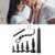 Adult Trainer Toys Combination Bead Anal Plugs Butt Expanding Plugs Artifical Anal Training Set Black
