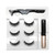 Magnetic Eyelashes Eyeliner Set Glue Free Reusable 3 Pair Magnetic Eyelashes and Eyeliner Kit with Tweezer