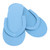 12 Pairs Disposable Flip Flops 3mm Thickness Portable Slippers for Hotel Travel Spa Centre 42(Blue )