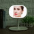 2 in 1 LED Makeup Mirror   Desktop Lamp Adjustable Rechargable Shooting Filling Light White