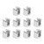 10pcs Glass Plate Fixing Clamp Zinc Alloy Board Fixing Clip for 6‑8mm Glass Wooden Boards