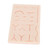 Suture Practice Pad Reusable Silicone Sature Training Skin Pad with 19 Pre Cut Wounds for Medical Student