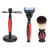 3pcs Shaving Holder Brush Set Manual Lightweight Beard Brush Holder Set with Razor for Men