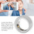 Health Care Smart Rings Sports Ring Fitness Tracker Intelligent Sleep Monitoring Step Body Temperature Monitor Shake to Take Photos IPX8 Waterproof with 350mAh Charging Case