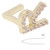 Hip Hop Teeth Single Letters Fake Teeth Dentures Ornaments Accessories for HalloweenGold R