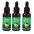 3Pcs Nail Care Solution Ginger Extracts Strengthening Softening Mild Nail Treatment Serum for Daily Care 30ml