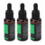 3Pcs Nail Care Solution Ginger Extracts Strengthening Softening Mild Nail Treatment Serum for Daily Care 30ml