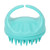 Scalp Scrubber Soft Silicone Waterproof Handheld Soft Hair Shampoo Scalp Exfoliator for Home Green