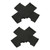 4Pcs Cut Resistant Sleeves Level 5 Protection Thumb Slot Design Good Fit Black Thickened Anti Scratch Arm GuardM