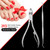 2pcs Stainless Steel Nail Cuticle Scissor + Ingrowing Toenail Cleaner Nail Clippers Finger and Toe Nail Nipper Nail Manicure Pedicure Tool