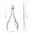 2pcs Stainless Steel Nail Cuticle Scissor + Ingrowing Toenail Cleaner Nail Clippers Finger and Toe Nail Nipper Nail Manicure Pedicure Tool