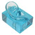 Right Ear Display Model Acrylic Blue Transparent Waterproof Fake Ear Model Displays for Sound Aids