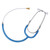 Listening Stethoscope Volume Noise Detection Binaural Metal Audiphones Stethoscope Lightweight Hearing Aid Accessory Light Blue