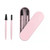Reusable Eyelash Brush and Eyebrow Brush Silicone Eyelash Brush Mascara Wands Cosmetic Makeup Brush Tools with Case
