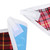 Adult Waterproof Mealtime Bib Double Layer Elder Dinning Clothes Protector Red