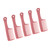 5Pcs Hairdressing Wide Tooth Comb Anti Static Ergonomic Handle Safe Practical Round Edge Hair Styling Comb